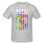 Men's Graphic T Shirt Nurse Live Love Save Lives Cool O-Neck Short Sleeves Blouse Tops