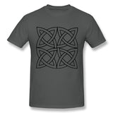 Men's Casual T-shirt Celtic Knot Irish Scottish Style O-Neck Short Sleeves Tees