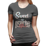 Women’s T-shirt Sweet But Psycho Soft Round Neck Short Sleeve Tops