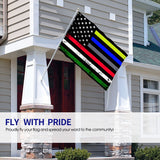 Fly Breeze 4 X 6 Ft Polyester Flag The First Responder Heritage Flag Brass Grommet Canvas Header House Decorations