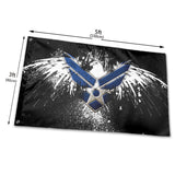 Fly Breeze 3 X 5 Ft Flag US Air Force Polyester Double Stitch Banner for Home