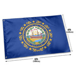 Fly Breeze 4 X 6 Ft Polyester Flag New Hampshire Flag Double Stitch Banner Garden Indoor Outdoor