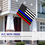 Fly Breeze 4 X 6 Ft Polyester Flag American Flag Thin Line Vivid Color House Decorations