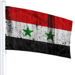 Fly Breeze 3 X 5 Ft Flag Syria Flag Polyester Double Stitch Banner for House Decorations