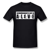 Men's Casual T-shirt Schrodinger's Cat Alive Dead Comfortable Round Neck Short Sleeves Blouse Tops