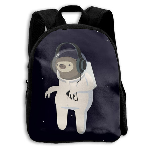 Cool School Backpacks DJ Astronaut Sloth Boys Girls School Bags Kids Bookbags Travel