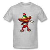 Men's Casual T-shirt Drinco Party Shirt Tequila Fiesta Food Costume Cool Round Neck Short Sleeves Blouse Tops