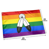 Fly Breeze 4 X 6 Ft Polyester Flag Spirit Pride Flag Double Stitch Banner Garden Home