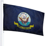 Fly Breeze 3 X 5 Ft Flag US Navy Images Logo Polyester Vivid Color for Party