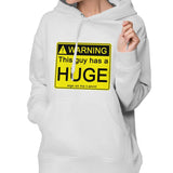 Women's Style Pullover Hoodie Warning, This Guy Has A Huge ... Athletic Sweatshirt Long Sleeve Tie Dye Fleece with Pocket Hooded Tops