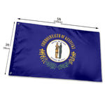 Fly Breeze 3 X 5 Ft Flag Kentucky Flag Polyester Double Stitched Brass Grommets for Indoor Outdoor