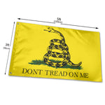 Fly Breeze 3 X 5 Ft Flag Don't Tread On Me Gadsden Flag Polyester Double Stitched Brass Grommets for Indoor Outdoor