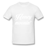 Men's Casual T-shirt Honey Moonin Honeymoon Wedding Gift Comfy O-Neck Short Sleeves Tee