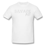 Men's Graphic T Shirt Savage AF Style Round Neck Short Sleeves Tee