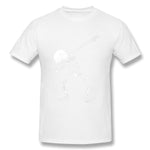 Cotton T Shirt for Men Skull Comfortable O-Neck Short Sleeves Shirt