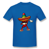 Men's Casual T-shirt Drinco Party Shirt Tequila Fiesta Food Costume Cool Round Neck Short Sleeves Blouse Tops