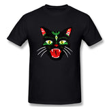 Cotton T Shirt for Men Hellcat Comfortable Crew Neck Short Sleeves Shirt