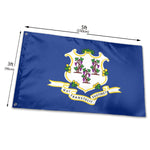 Fly Breeze 3 X 5 Ft Flag Connecticut Flag Polyester Vivid Color for Party