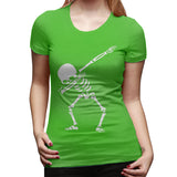 Novelty T Shirt for Women Skull Flowy Crew Neck Short Sleeve Tops