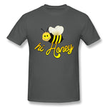 Men's Casual T-shirt Hi Honey Cool O-Neck Short Sleeves Shirt