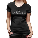 Womens Graphic T-Shirt Car Soft Crew Neck Short Sleeve Shirts