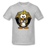 Cotton T Shirt for Men King Tut Tut Tutankhamun Tux Breathable Round Neck Short Sleeves Shirt