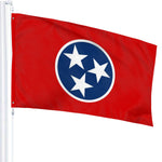 Fly Breeze 3 X 5 Ft Flag Tennessee Flag Polyester Brass Grommet Canvas Header for Outside Garden