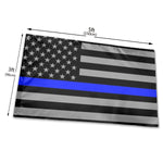 Fly Breeze 3 X 5 Ft Flag America Blue Line Flag Polyester Double Stitch Banner for Home