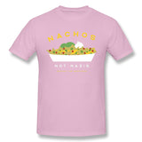 Mens Novelty T-Shirt Nachos Not Nazis Comfortable Crew Neck Short Sleeves Blouse Tops