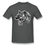 Mens Novelty T-Shirt Hyena He Who Laughs Last Comfy Round Neck Short Sleeves Tee