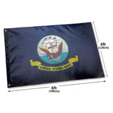 Fly Breeze 4 X 6 Ft Polyester Flag US Navy Double Stitched Brass Grommets Home