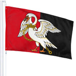 Fly Breeze 3 X 5 Ft Flag Buckinghamshire Flag Polyester Double Stitched Brass Grommets for Party