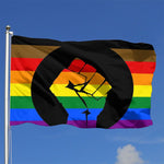 Fly Breeze 4 X 6 Ft Polyester Flag Rainbow Pride Flag UV Fade Resistant Home