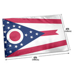 Fly Breeze 4 X 6 Ft Polyester Flag Ohio Flag UV Fade Resistant Home