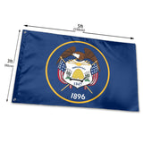 Fly Breeze 3 X 5 Ft Flag Utah Flag Polyester Double Stitch Banner for Home