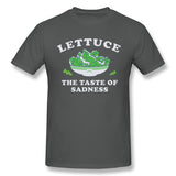 Men's Graphic T Shirt Lettuce The Taste Of Sadness Cool Round Neck Short Sleeves Shirt