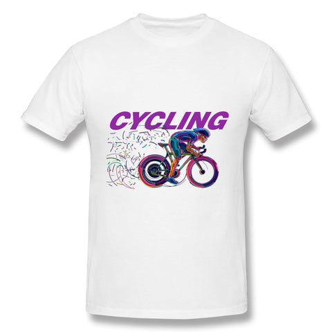 Men's Graphic T Shirt Cycling Trends Comfortable Round Neck Short Sleeves Tee