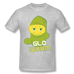 Mens Novelty T-Shirt Glo Worm Breathable O-Neck Short Sleeves Tee