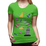 Women’s T-shirt Pluies Dalek Sexy Round Neck Short Sleeve Shirts