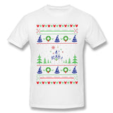 Men's Graphic T Shirt Magical Kingdom Christmas Sweater Cool O-Neck Short Sleeves Blouse Tops