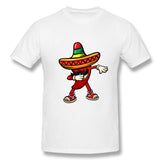 Men's Casual T-shirt Drinco Party Shirt Tequila Fiesta Food Costume Cool Round Neck Short Sleeves Blouse Tops