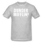 Men's Casual T-shirt Dunder Mifflin Paper Comfy O-Neck Short Sleeves Blouse Tops