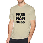 Men's Graphic T Shirt Free Mom Hugs Comfy Crew Neck Short Sleeves Shirt