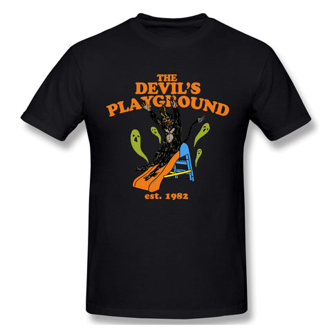 Men's Graphic T Shirt The Devils Playground Comfy Round Neck Short Sleeves Blouse Tops