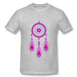 Cotton T Shirt for Men Dream Catcher Cool Crew Neck Short Sleeves Blouse Tops