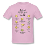 Cotton T Shirt for Men The Sun Cool O-Neck Short Sleeves Blouse Tops