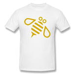 Men's Graphic T Shirt Gold Bee Vector Cool Round Neck Short Sleeves Shirt