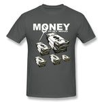 Men's Graphic T Shirt Money# Comfy Round Neck Short Sleeves Blouse Tops