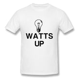 Men's Graphic T Shirt Watts Up Light Bulb Comfortable Round Neck Short Sleeves Tee