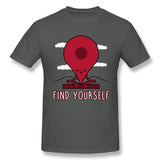 Men's Graphic T Shirt Find Yourself! New Comfy O-Neck Short Sleeves Tee